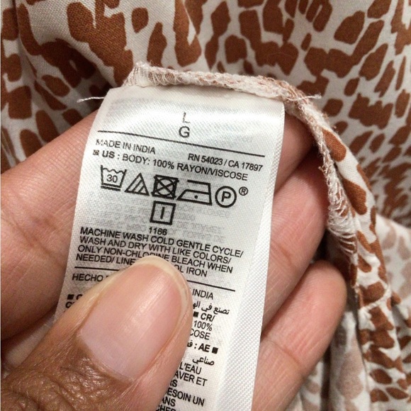 Old Navy Leopard Print Slip Dress Size Large with Side Slit - Picture 6 of 8